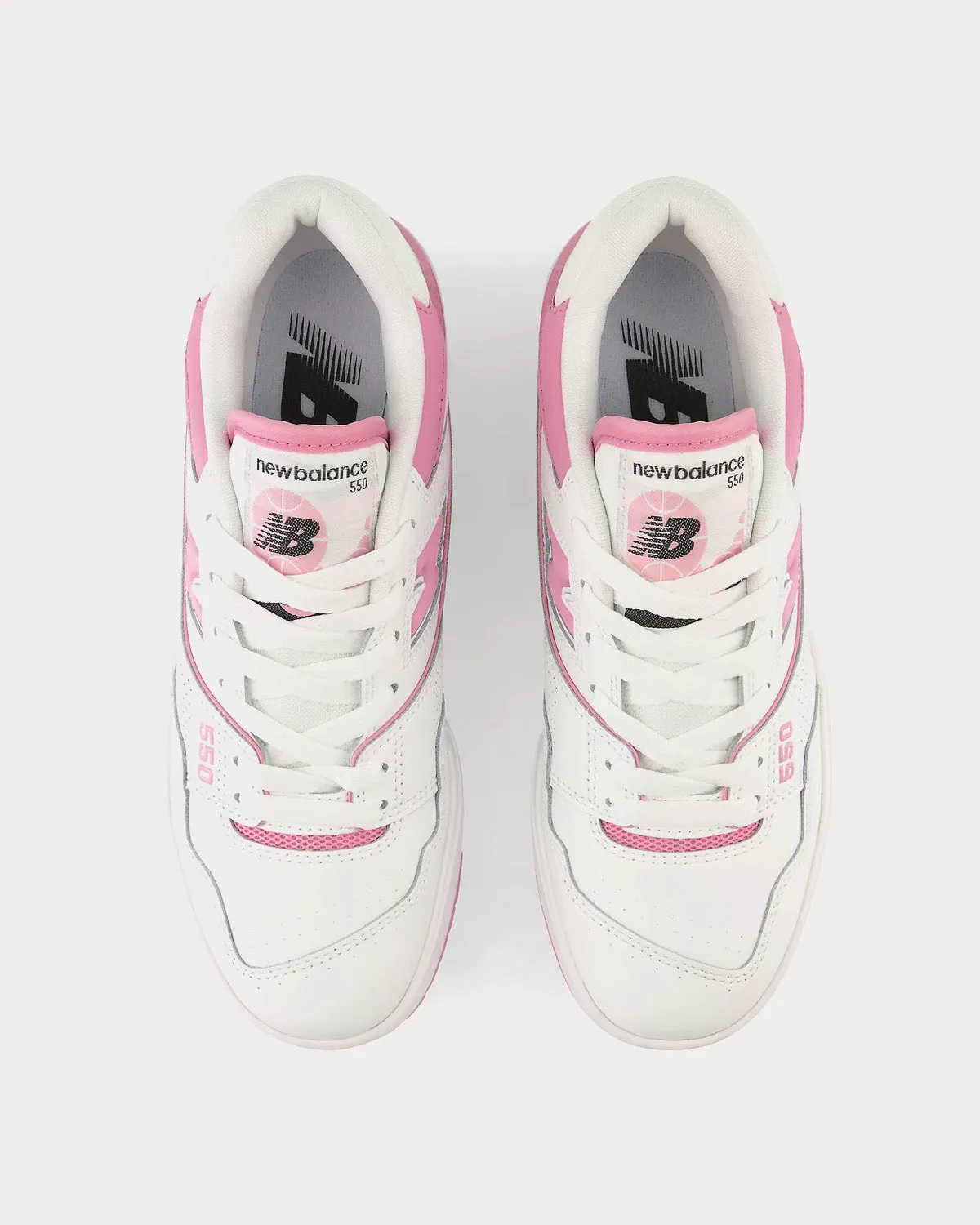 550 White / Lilac Cloud Low Top Sneakers