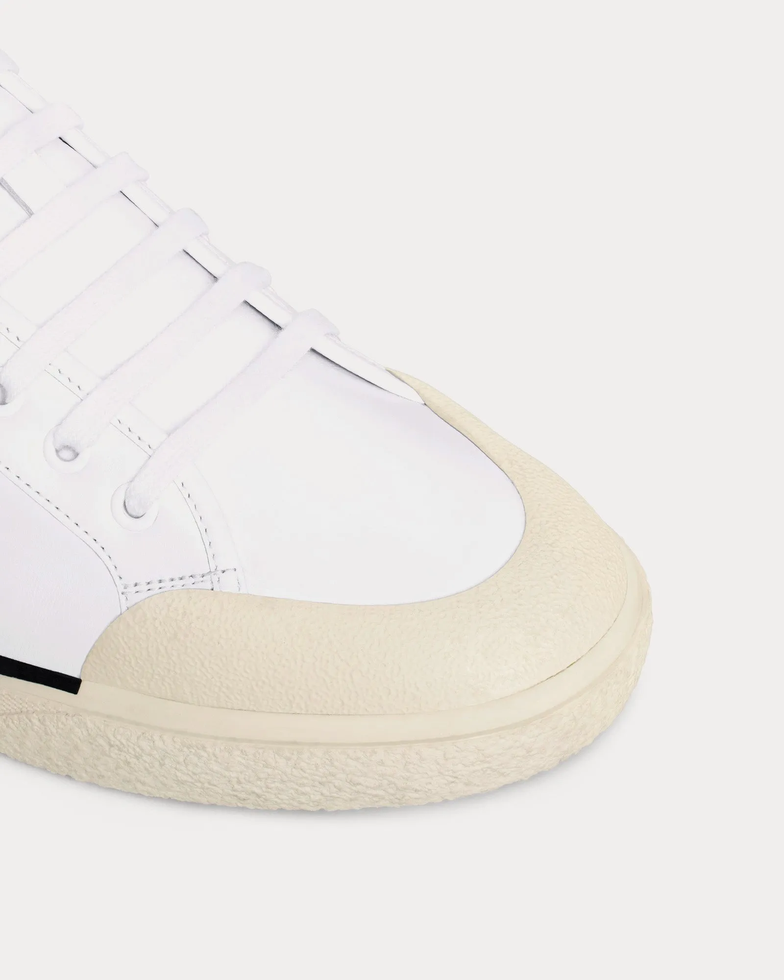 AS-01 Alan Calfskin Optic White Low Top Sneakers