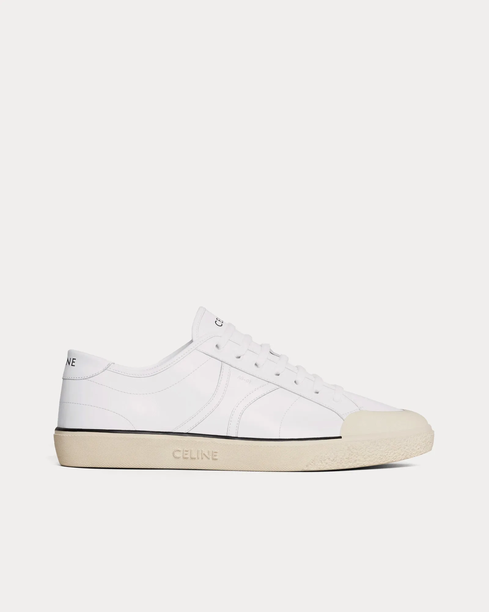 AS-01 Alan Calfskin Optic White Low Top Sneakers