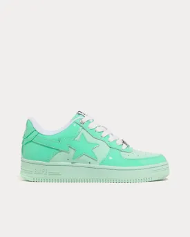 Bape Sta Colors Light Green Low Top Sneakers