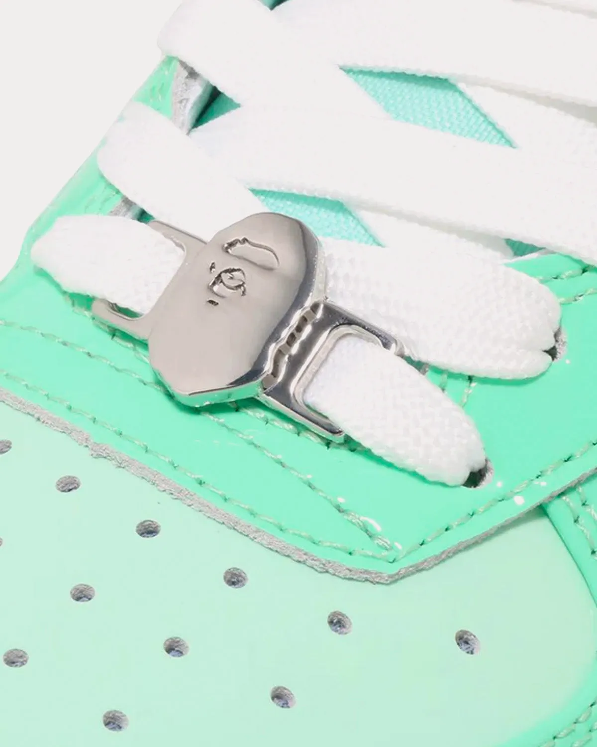 Bape Sta Colors Light Green Low Top Sneakers