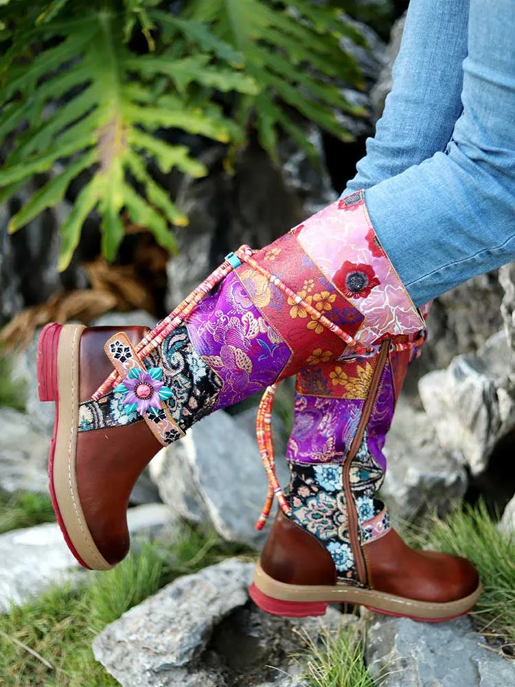 Bohemian Vintage Handmade Leather Boots