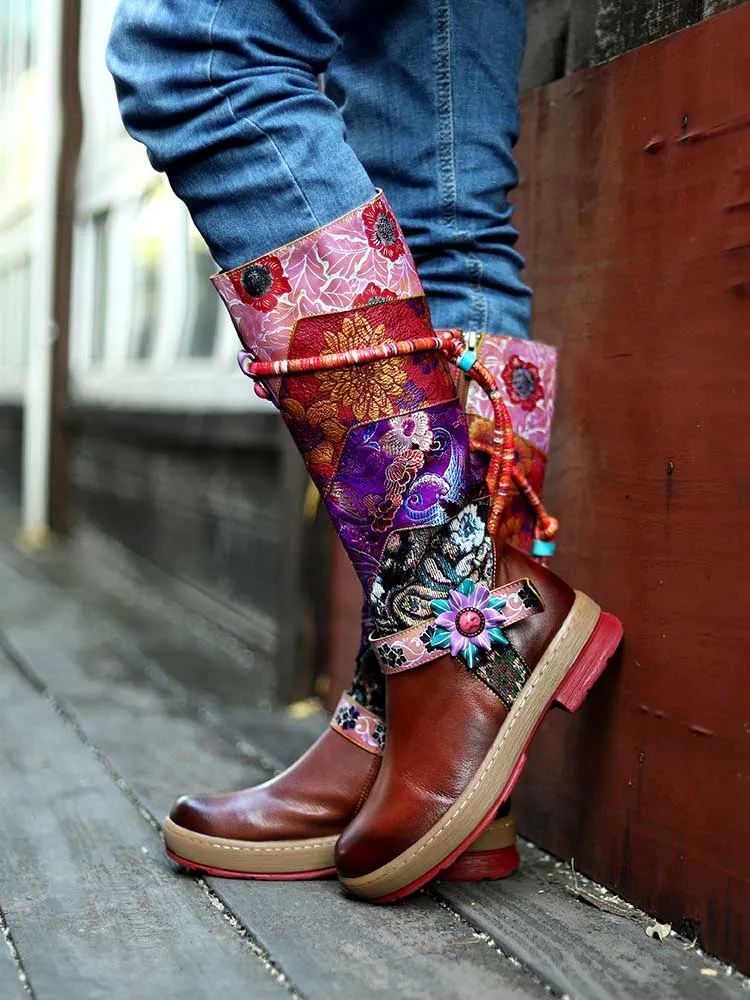 Bohemian Vintage Handmade Leather Boots