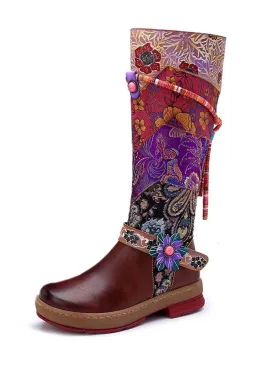 Bohemian Vintage Handmade Leather Boots