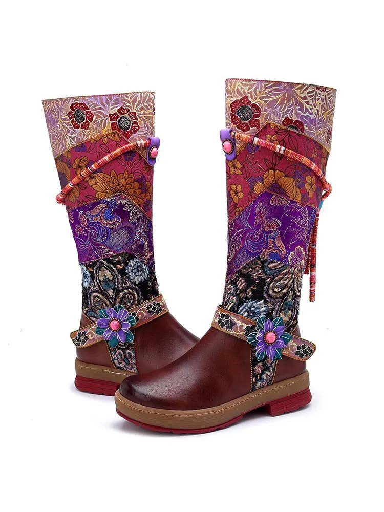 Bohemian Vintage Handmade Leather Boots