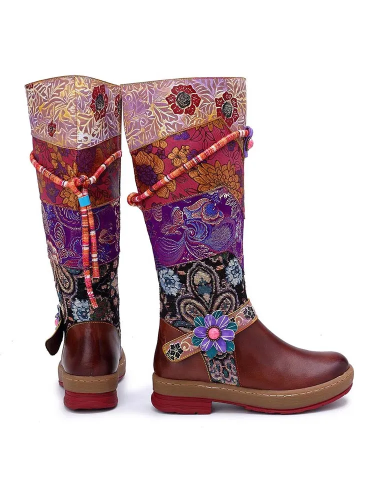 Bohemian Vintage Handmade Leather Boots