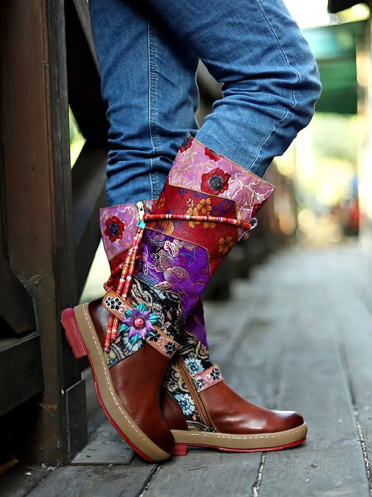 Bohemian Vintage Handmade Leather Boots