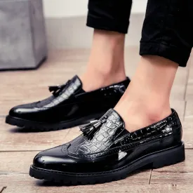 Breathable Casual Shoes Leather Loafers Three Color