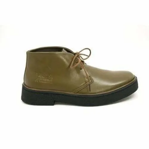 British Walkers Playboy Men's Olive Green Leather