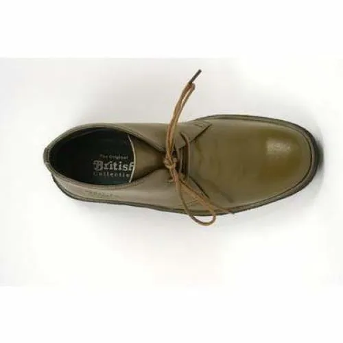British Walkers Playboy Men's Olive Green Leather
