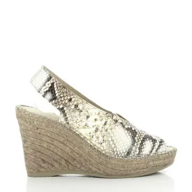 Calzanor 2214 Gold Slingback  Espadrilles