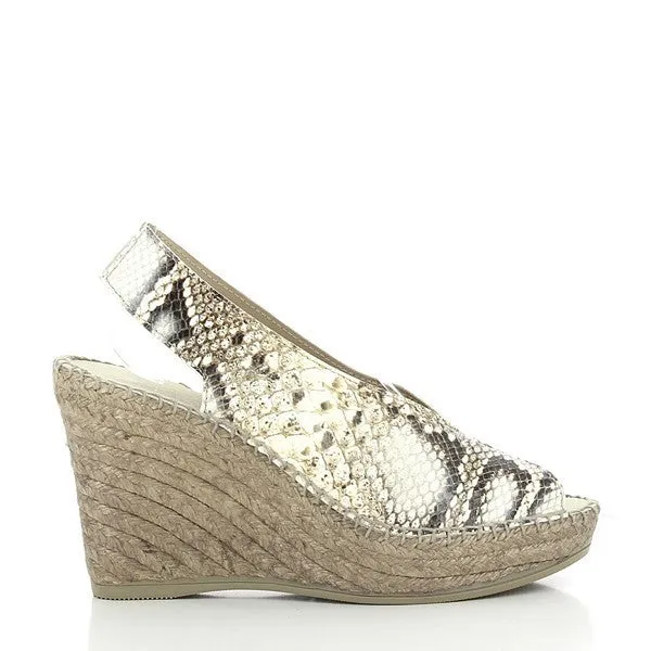 Calzanor 2214 Gold Slingback  Espadrilles