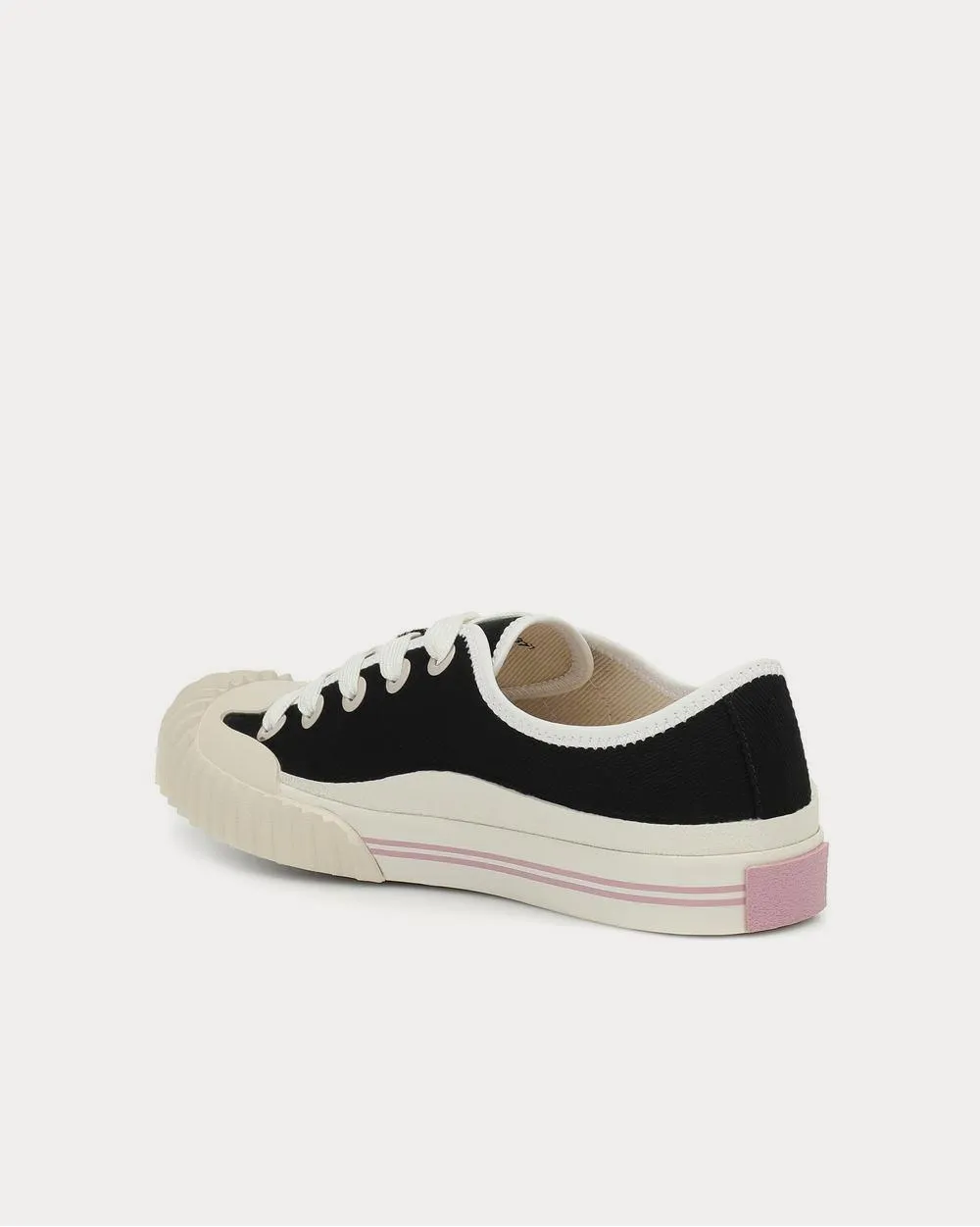 Canvas Black Low Top Sneakers