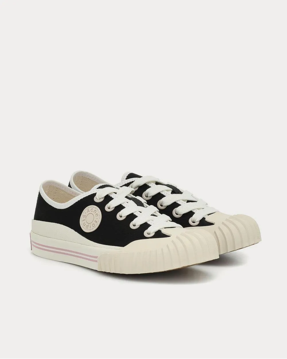 Canvas Black Low Top Sneakers