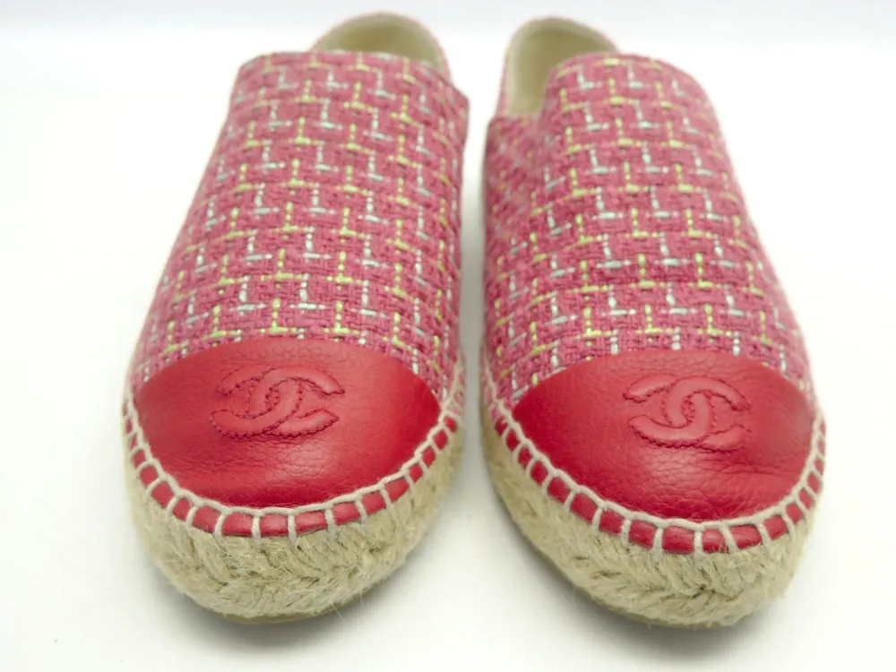 Chanel Pink Espadrilles, 38