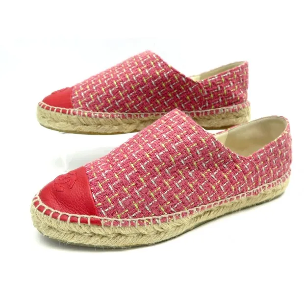 Chanel Pink Espadrilles, 38