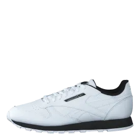 Cl Leather Mu White/black/silvmt