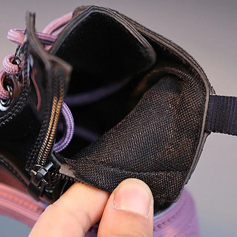 Colorful Lace-Up Toddler Boots