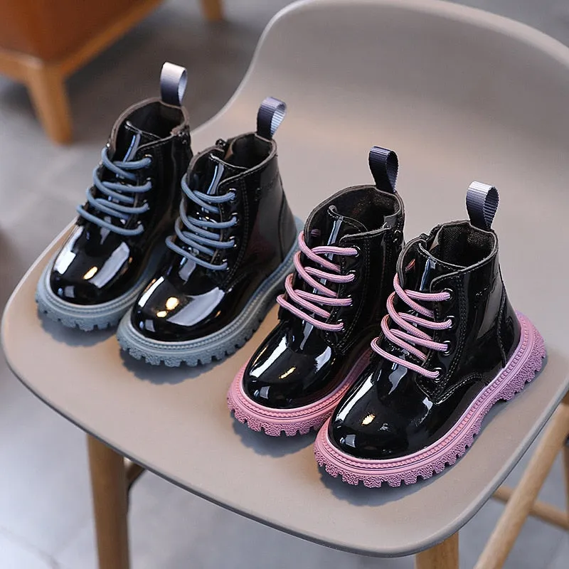Colorful Lace-Up Toddler Boots