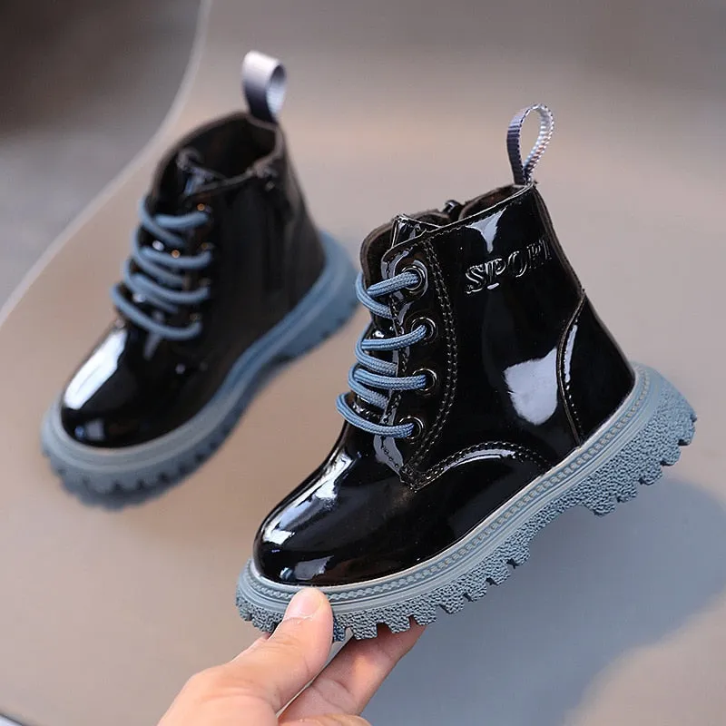 Colorful Lace-Up Toddler Boots