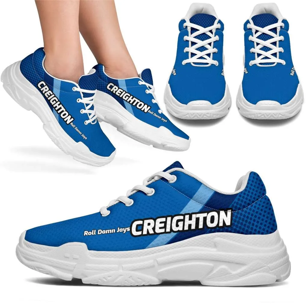 Creighton Roll Damn Jays Basketball Fan Chunky Walking Shoes