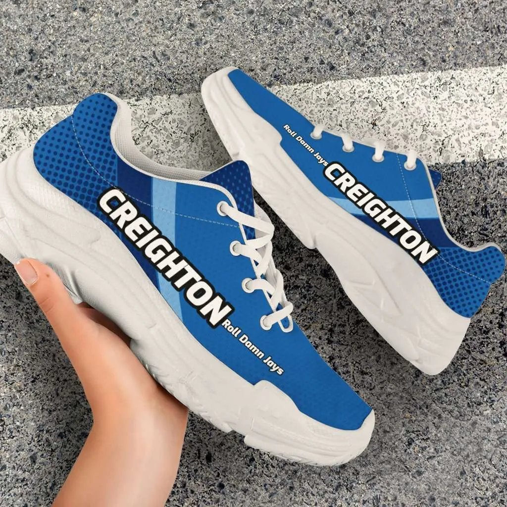 Creighton Roll Damn Jays Basketball Fan Chunky Walking Shoes