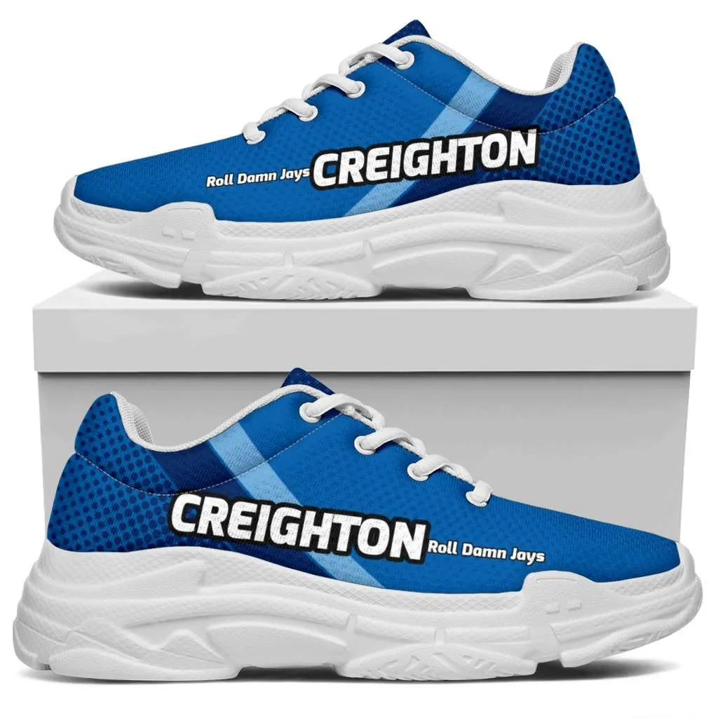 Creighton Roll Damn Jays Basketball Fan Chunky Walking Shoes