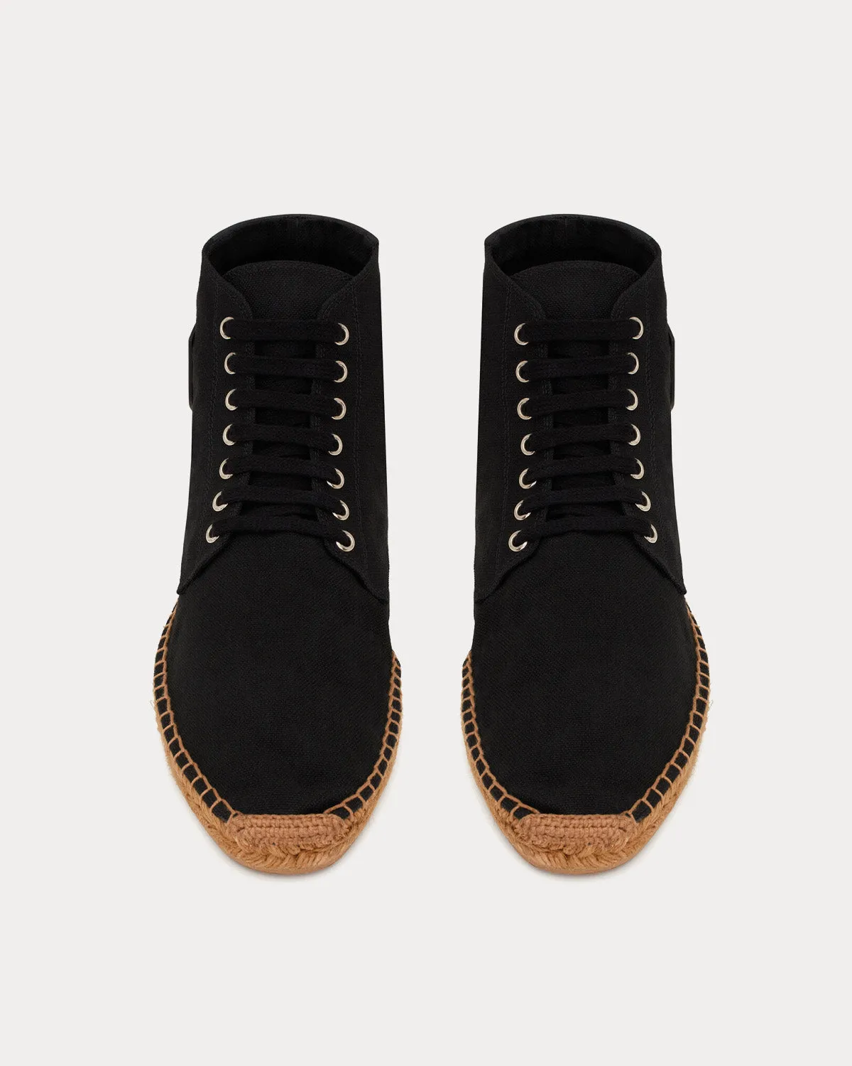 Damon Espadrilles Canvas Black High Top Sneakers