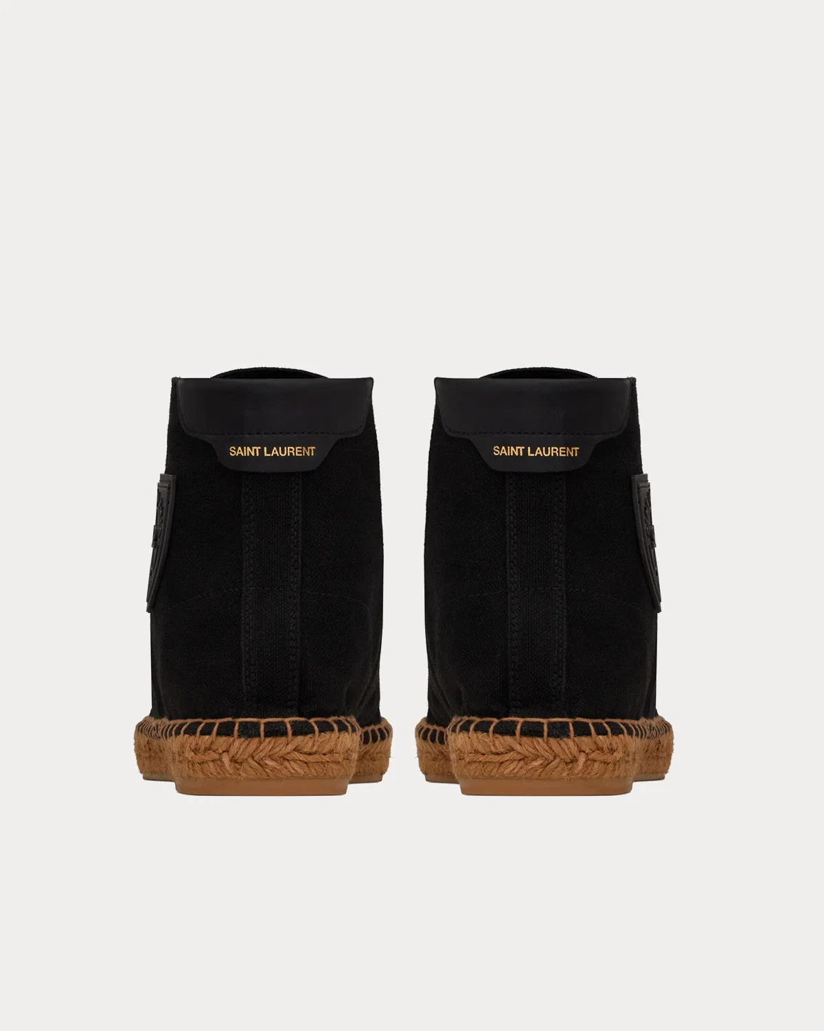 Damon Espadrilles Canvas Black High Top Sneakers