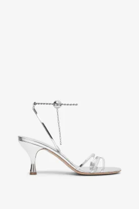 Denise 70 silver sandals