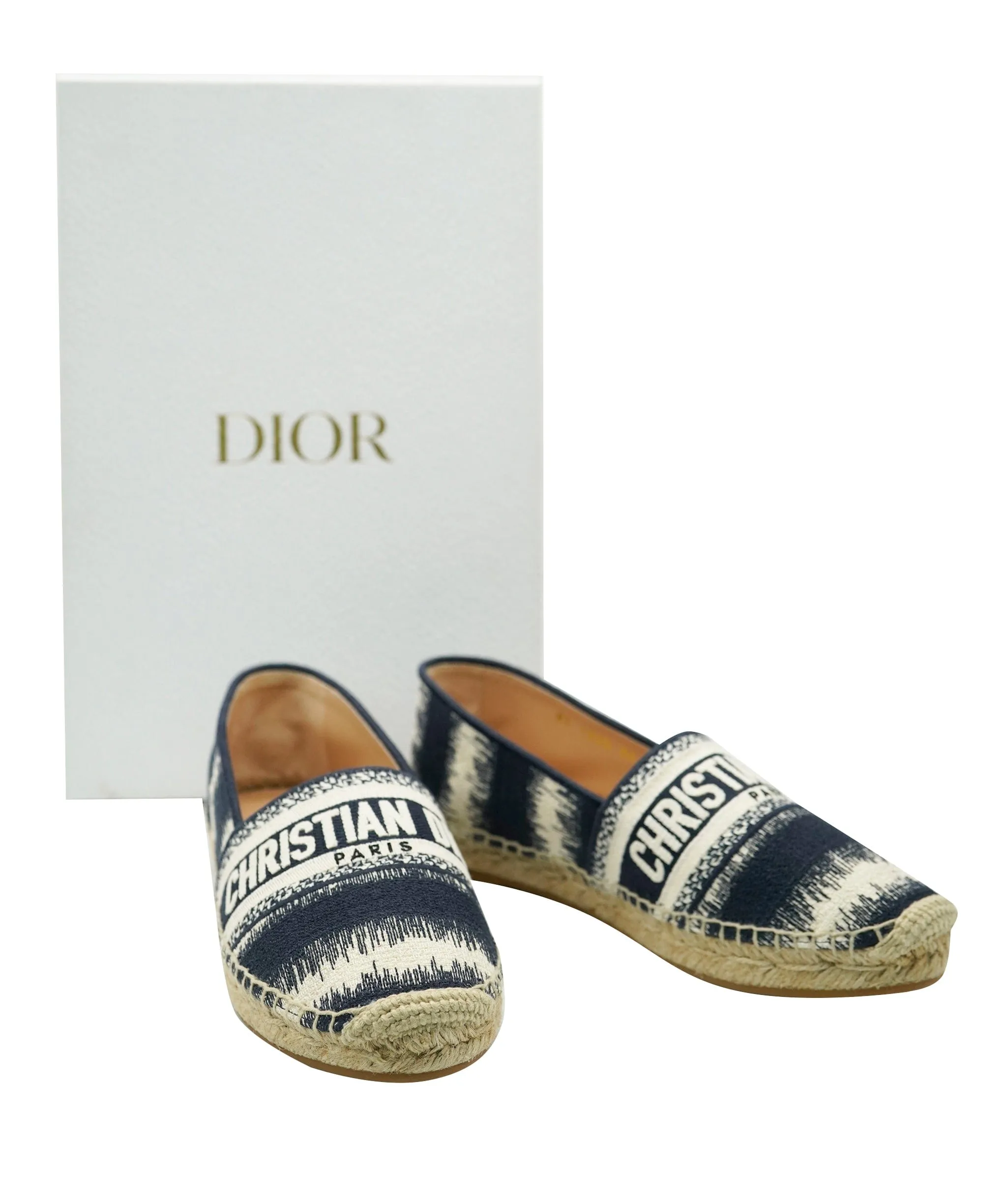 Dior navy & cream espadrilles - AJC0873