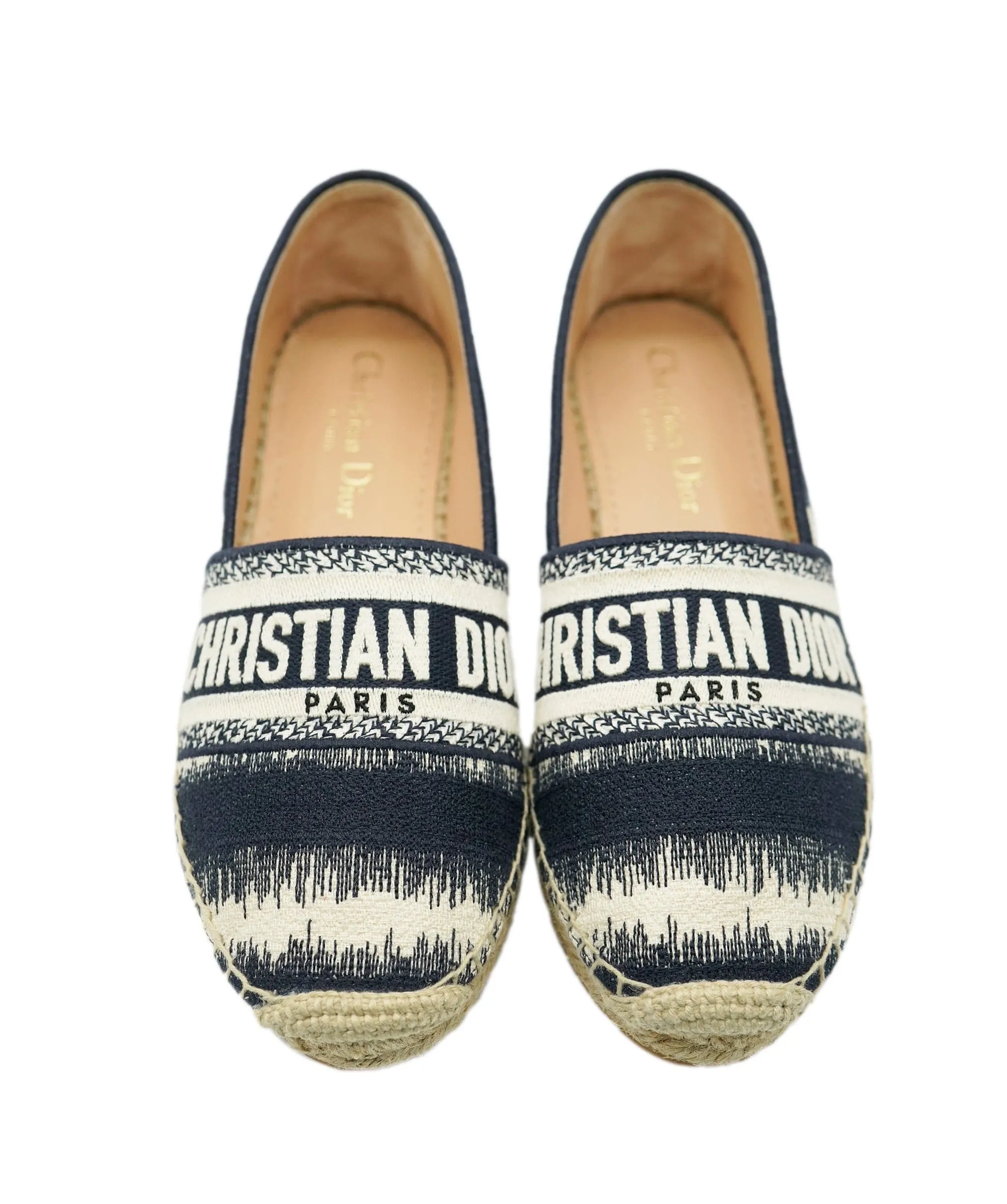 Dior navy & cream espadrilles - AJC0873