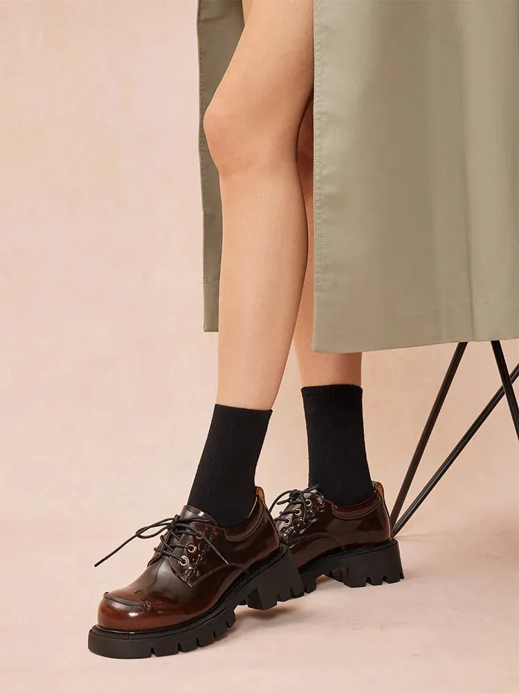 Edythe Chunky Lace-Up Loafers