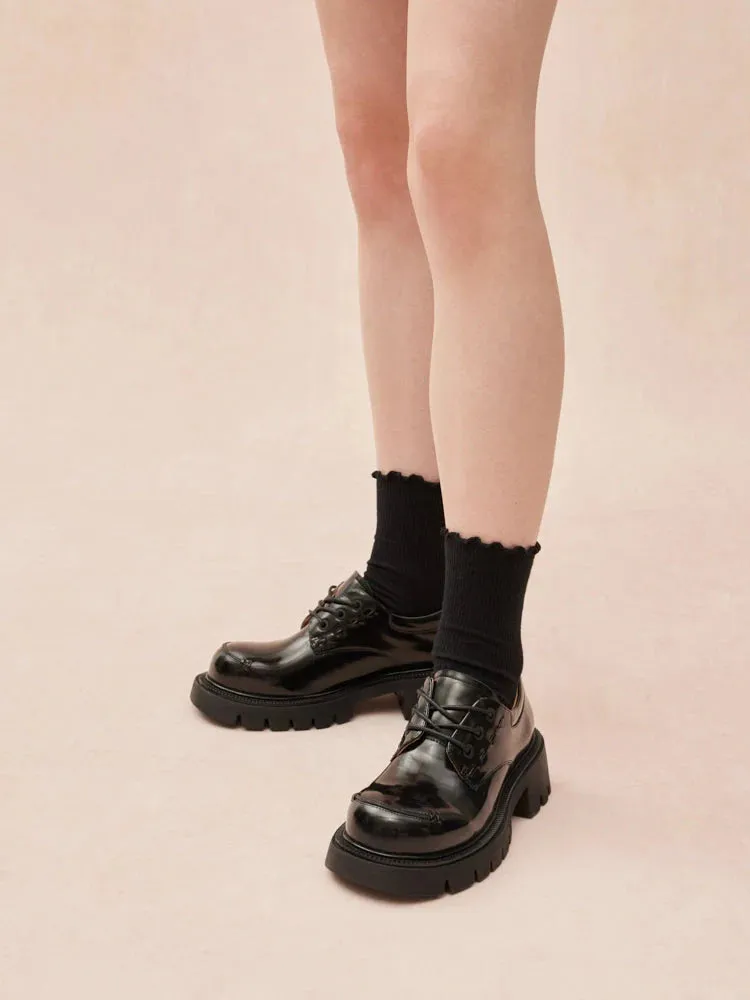 Edythe Chunky Lace-Up Loafers