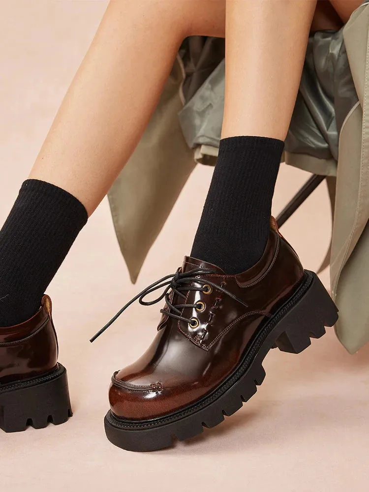 Edythe Chunky Lace-Up Loafers