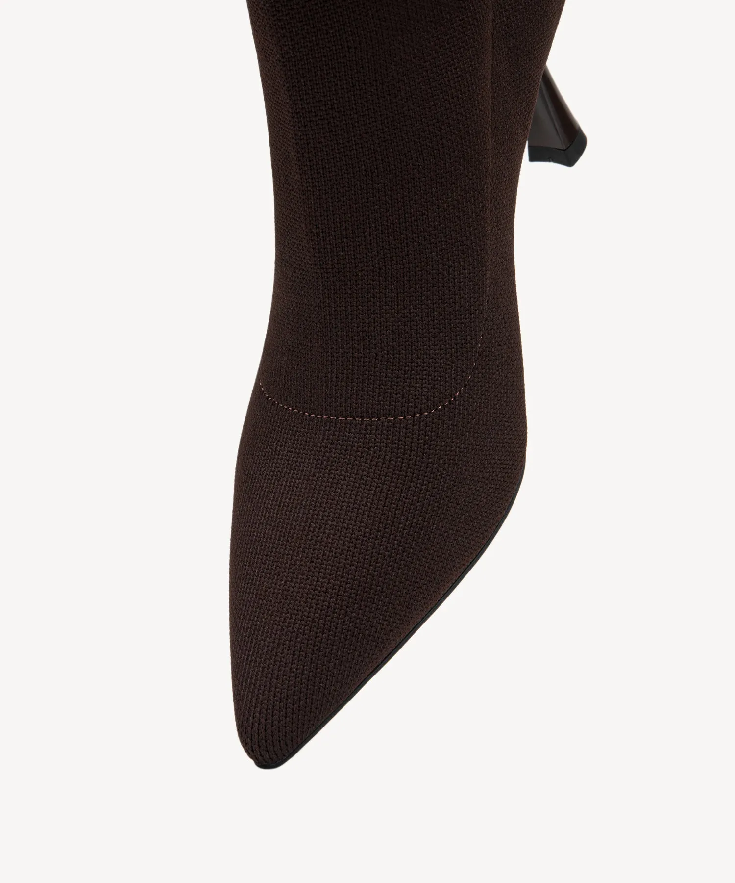 Enchanted Buckle Pointed Toe Heeled High Boots