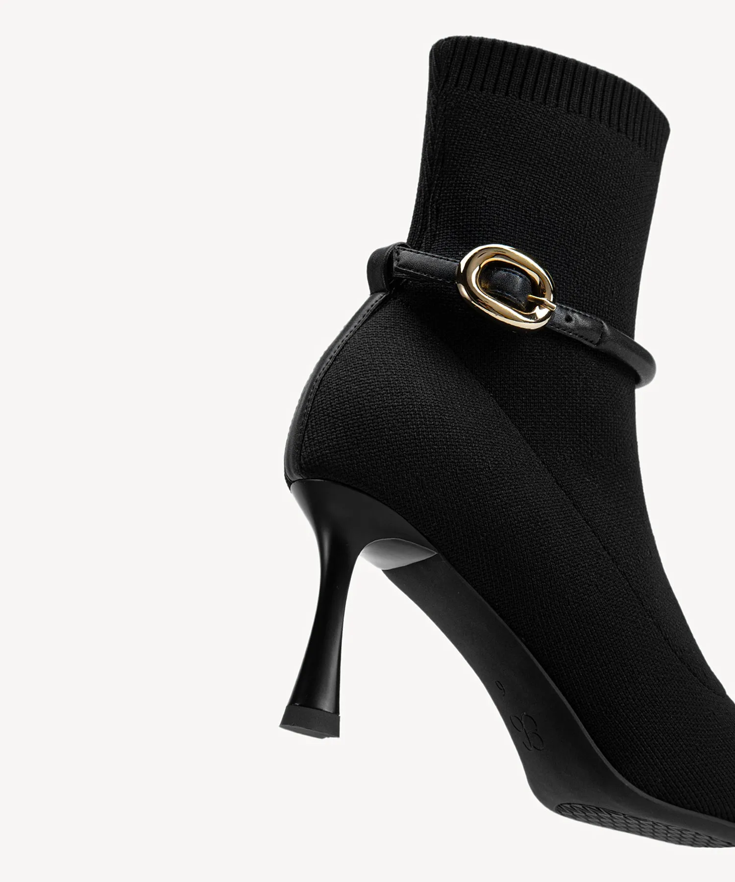 Enchanted Buckle Pointed Toe Heeled High Boots