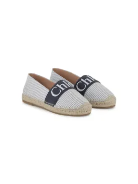 Espadrilles with striped print