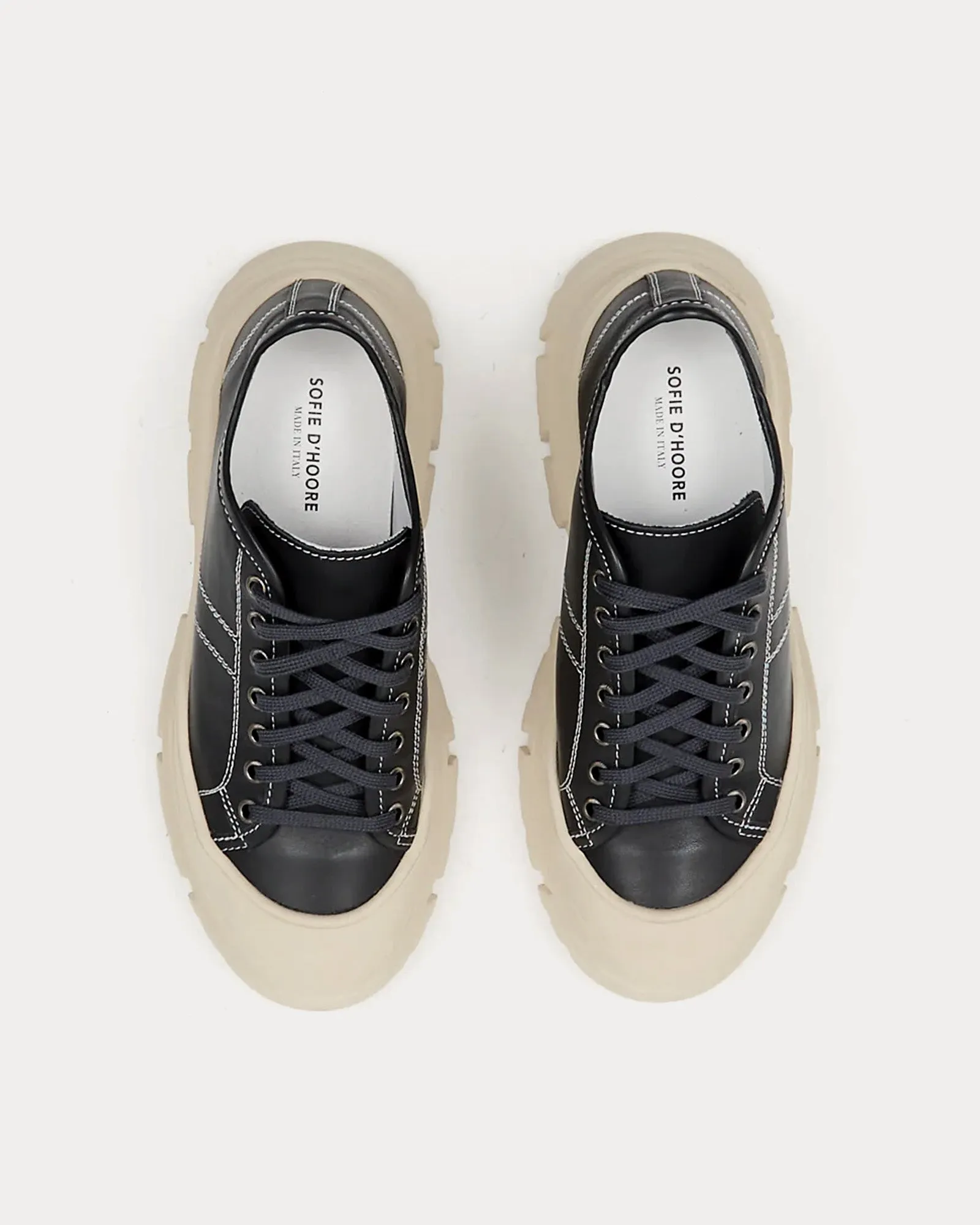 Feat Leather Cloud Tattoo Low Top Sneakers