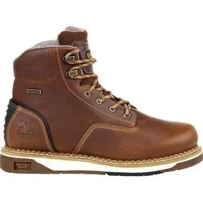 Georgia Men's AMP LT Wedge Steel Toe WaterproofWork Boot - Brown - GB00351