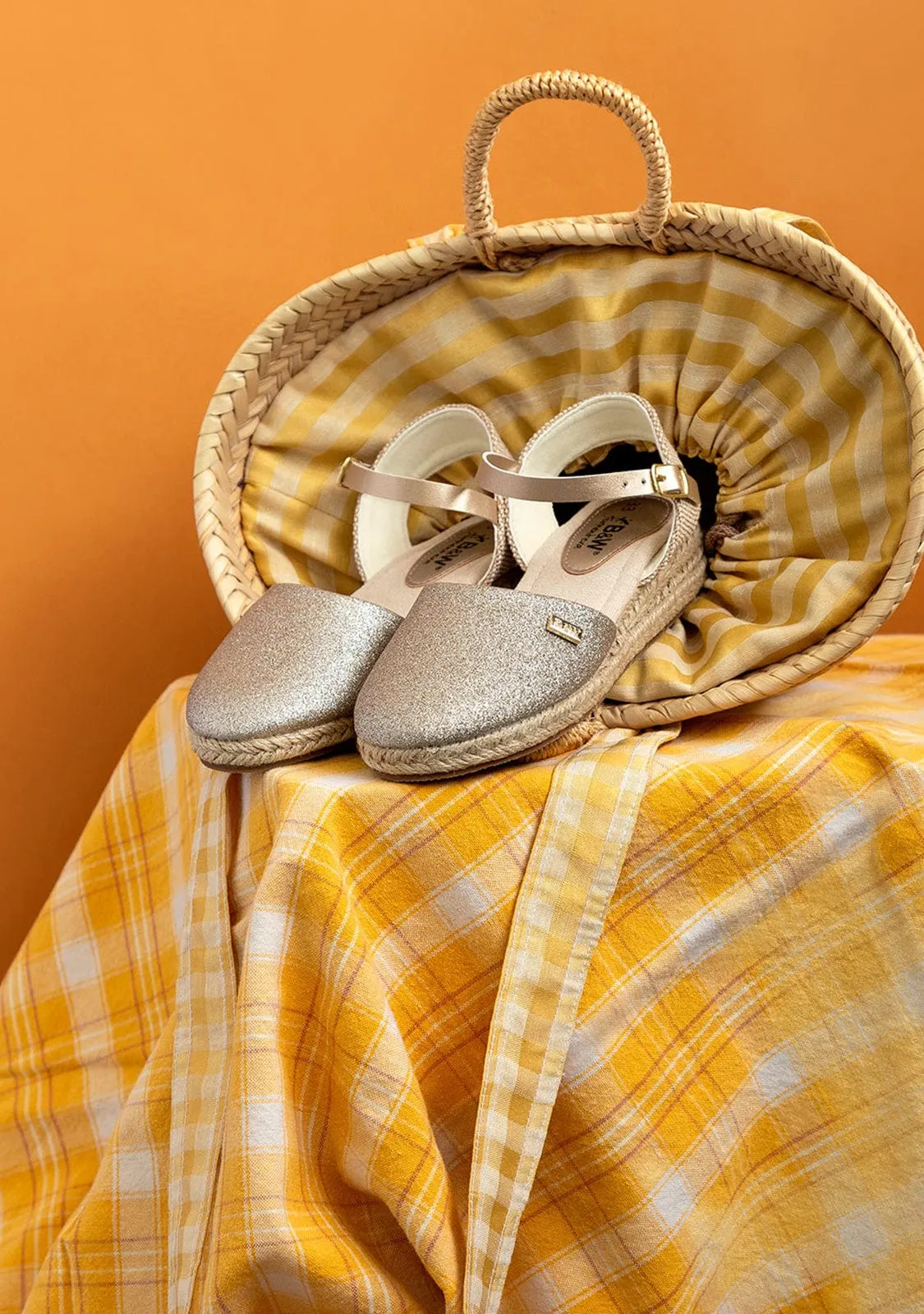 Girl's Glitter Platinum Wedge Sandals
