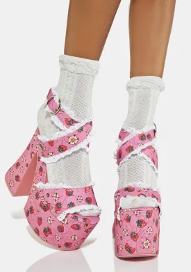 It's A Berry World Platform Heels
