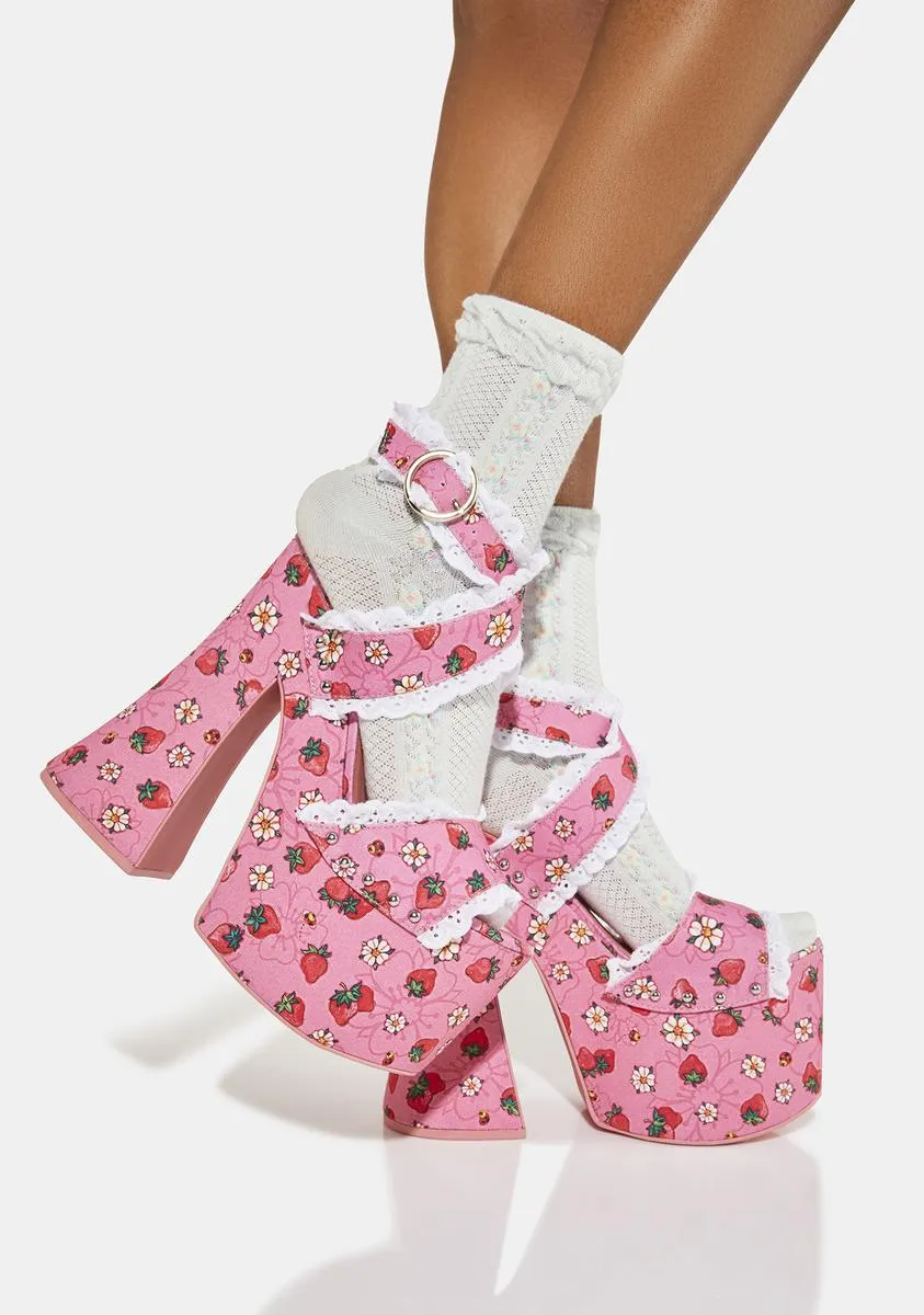 It's A Berry World Platform Heels