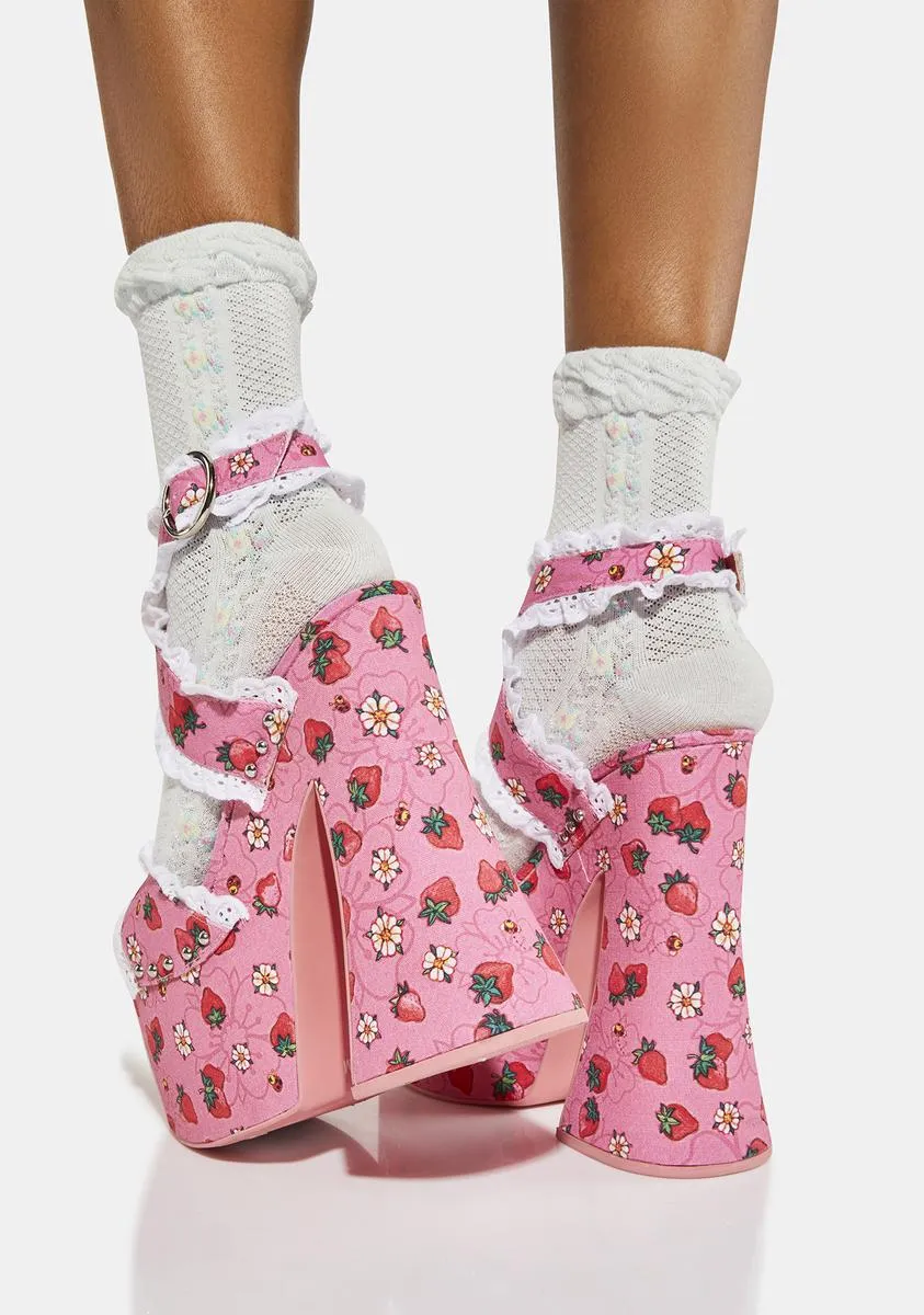 It's A Berry World Platform Heels