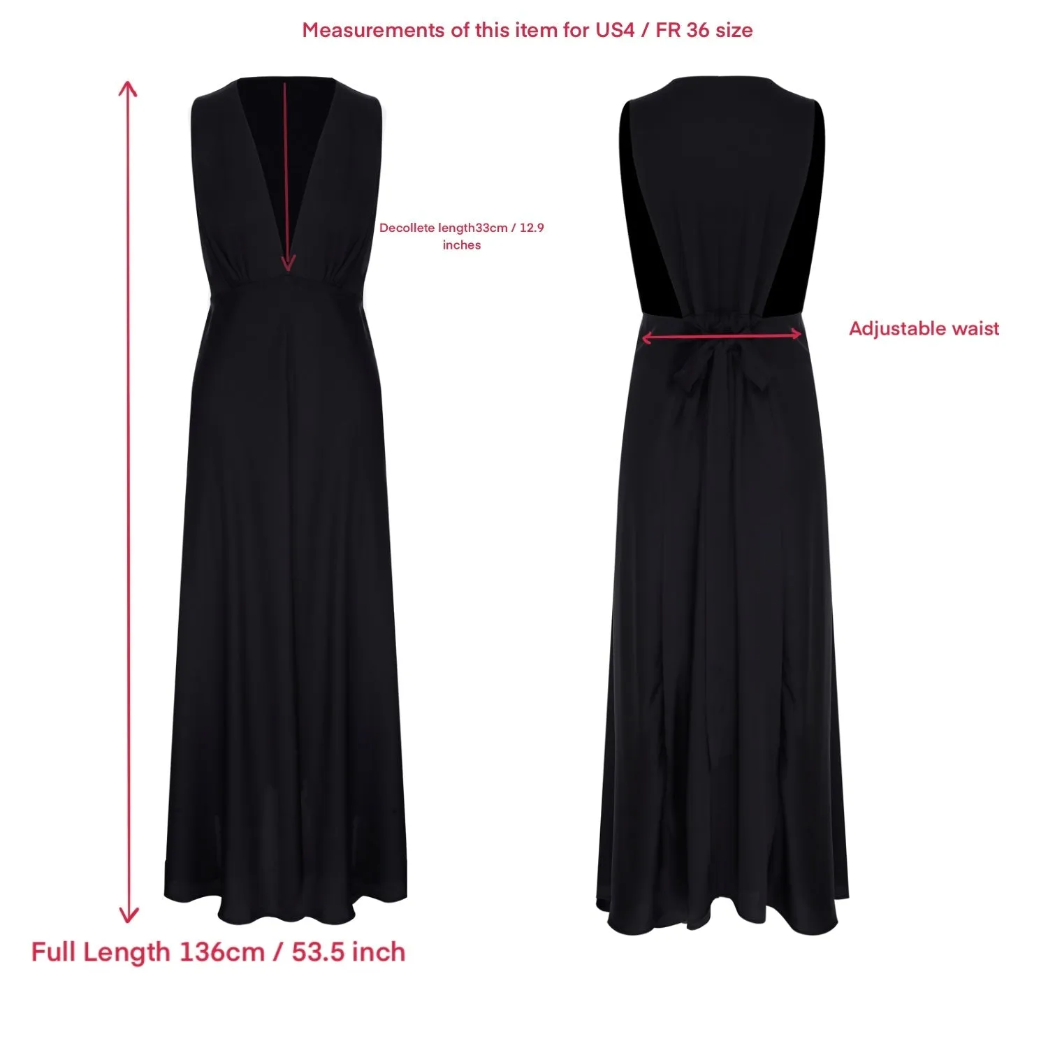Jain Tie Back Dress in Black