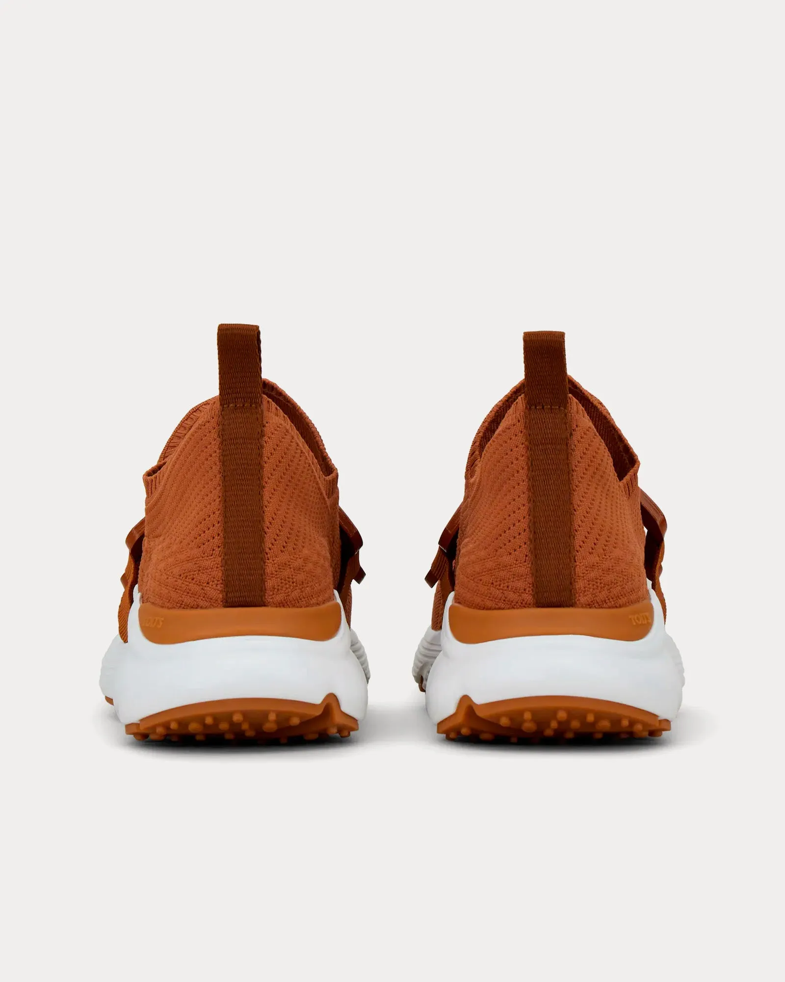 Kate Technical Fabric Brown Slip On Sneakers