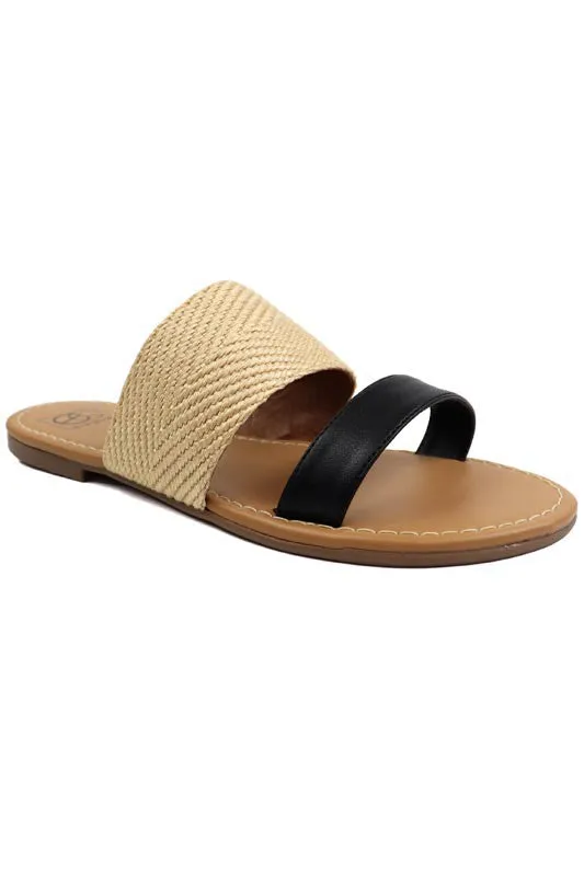 Lexi 8 Black Combo Sandals
