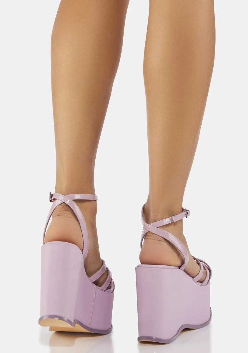 Lilac Roxie Platform Sandals