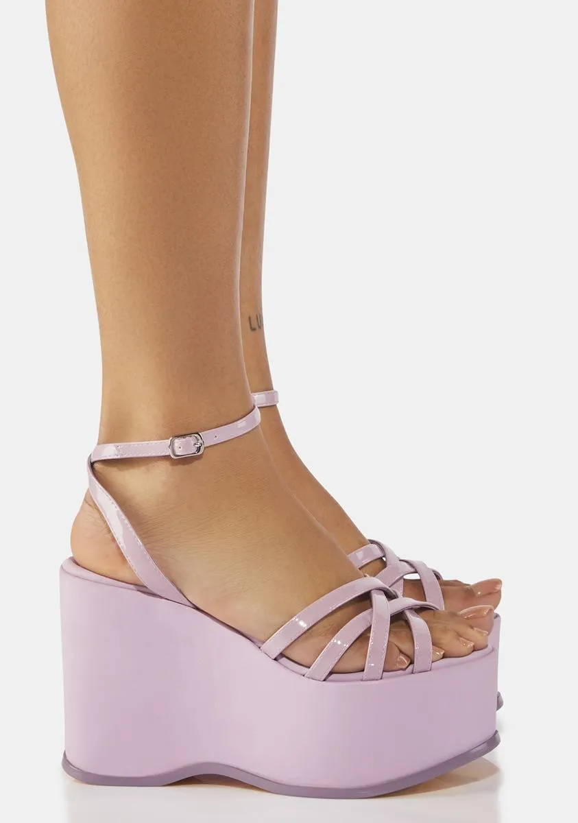 Lilac Roxie Platform Sandals