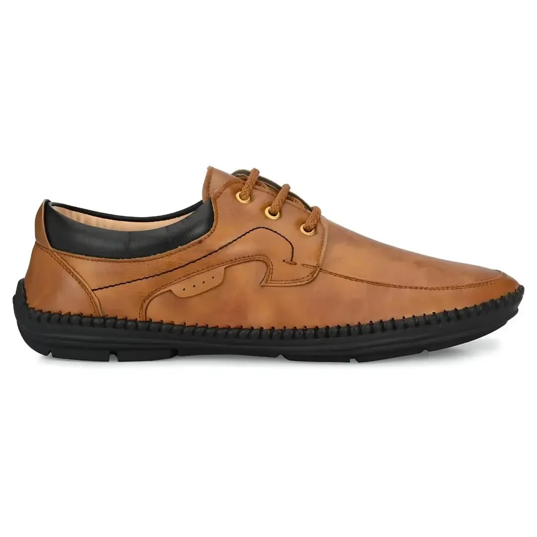 Loafers for Men, Rising Wolf Daily Wear Mens Loafers Tan Color